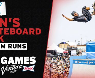 SONIC Men’s Skateboard Park: Top 3 Runs | X Games Ventura 2024