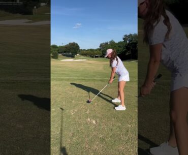 Y’all i hit the ball 😂 #golf #viral #shorts #golfer #golfgirl @Rhoback