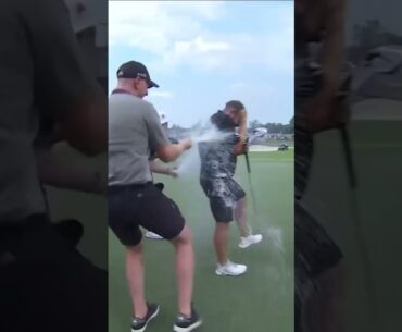 THE WINNING PUTT! Huge W for Tyrrell Hatton in Nashville! 🏆 #livgolf #shorts