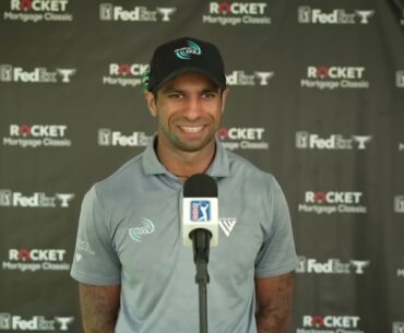 Aaron Rai Sunday Flash Interview 2024 Rocket Mortgage Classic © PGA Tour