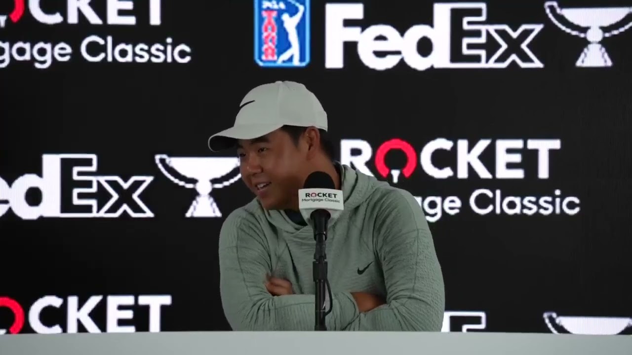 Tom Kim Wednesday Press Conference 2024 Rocket Mortgage Classic Tom Kim Wednesday Press Conference 2024 Rocket Mortgage Classic