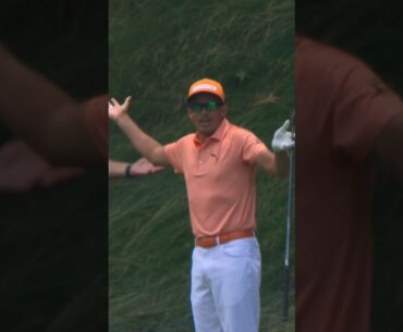 Rickie Fowler NEAR ACE on a par 4 😱