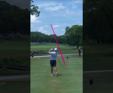 Tyrrell Hatton drills one and we're underway in Rd 2 in Nashville! 💪 #livgolf #shorts