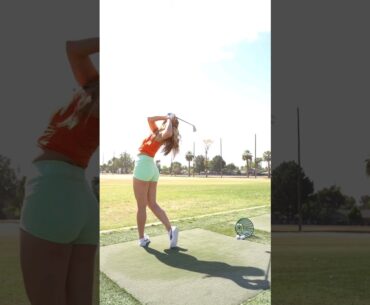 Claire He #golf #golfer #golfswing #shorts