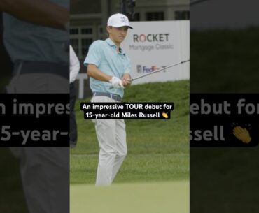 First TOUR start for 15-year-old Miles Russell 👀
