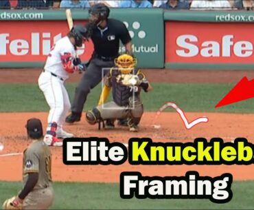 Catching a Knuckleball is BRUTAL. #mlb