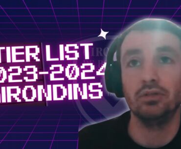 La Tier List Girondins de la saison de Jonathan d'Agostino 2023-2024