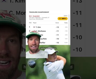 Tom Kim, celebrating his 22nd birthday, is atop the Travelers Championship leaderboard