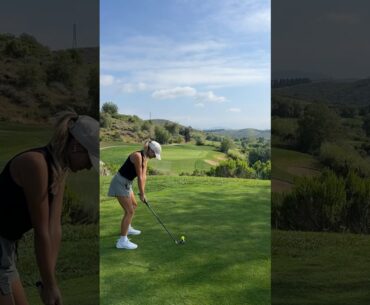 Hole in one ⛳️ #golfgirl #golf #golfswing #ladygolfers #golfcourse