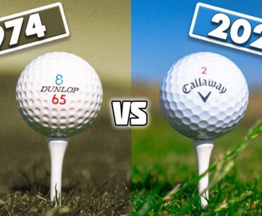 1974 vs 2024 Golf Ball Test | How BIG Of A Difference Is There?