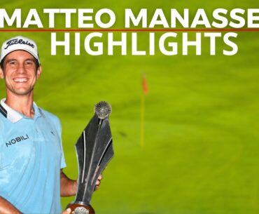 Matteo Manassero Winning - HIGHLIGHTS, 2024 Jonsson Workwear Open
