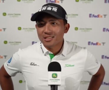 C.T Pan Friday Flash Interview  2024 John Deere Classic © PGA Tour