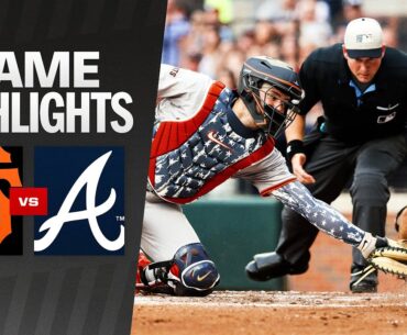 Giants vs. Braves Game Highlights (7/4/24) | MLB Highlights