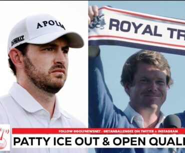 Patrick Cantlay on ice this week, The Open qualifying today