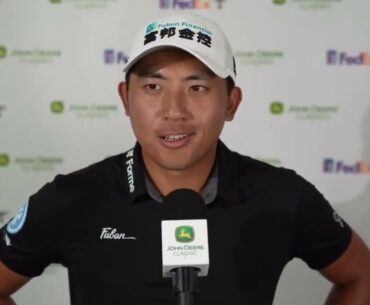 C.T Pan (1) Saturday Flash Interview  2024 John Deere Classic © PGA Tour