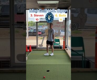 Mini Golf U.S. Open Round 1 (Holes 5-6) | Steven vs Bella #minigolf