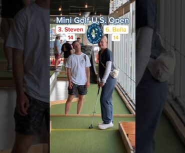 Mini Golf U.S. Open Round 1 (Holes 7-8) | Steven vs Bella #minigolf