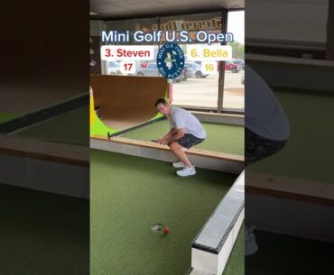 Mini Golf U.S Open Round 1 (Holes 9-10) | Steven vs Bella #minigolf