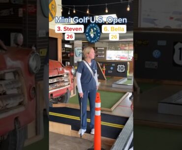 Mini Golf U.S. Open Round 1 (Hole 12) | Steven vs Bella #minigolf
