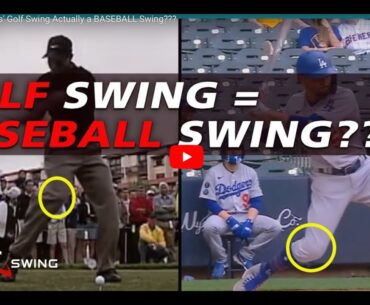 Is Tiger Woods' Golf Swing Actually a BASEBALL Swing???