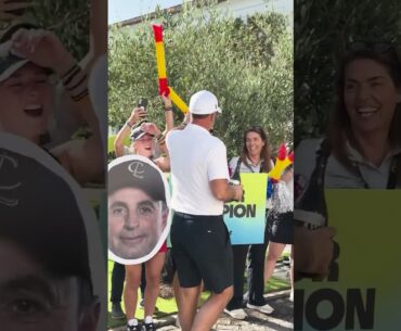 Blandemonium! Richard Bland arrives in Spain off back-to-back senior major wins! 🏆 #livgolf #shorts
