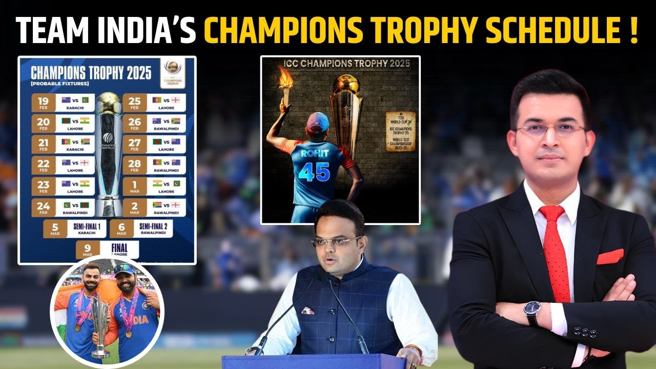 Team India’s schedule for Champions trophy 2025 is out! Rohit Sharma और Virat Kohli जाएंगे Pakistan? Team India's schedule for Champions trophy 2025 is out! Rohit Sharma और Virat Kohli जाएंगे Pakistan?