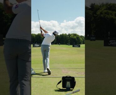 Max Homa dials up a proper shot for a Scottish test. #teamtitleist #GenesisScottishOpen