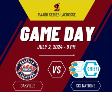MSL FULL BROADCAST |  Oakville Rock vs Six Nations Chiefs |  July 2, 2024
