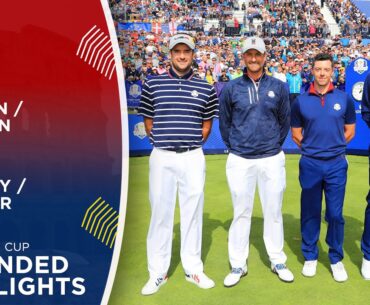 McIlroy & Poulter vs Watson & Simpson | Extended Highlights | 2018 Ryder Cup