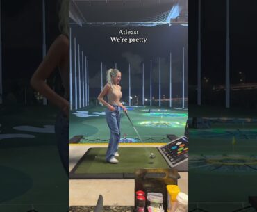 We were just warming up @Ashtin Earle #alixearle #golf #shorts #golfswing #golfer #golftips
