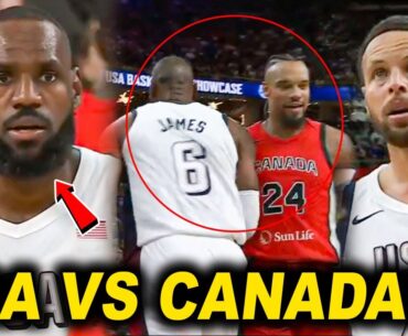 USA VS CANADA! SHOWTIME ang Team USA! Grabe ang Ginawa ni Lebron at Curry sa Laro! Iyak si Brooks!
