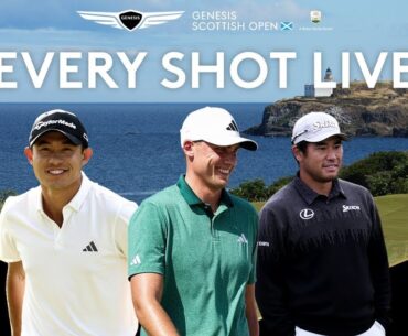 LIVE | Ludvig Åberg, Collin Morikawa, Hideki Matsuyama | 2024 Genesis Scottish Open Day 2