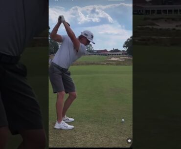 Jake Knapp  golf swing face on at the US Open #usopen  #golfswing #jakeknapp
