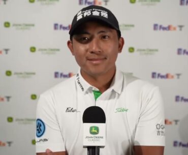 C.T Pan (Mandarin) Friday Flash Interview  2024 John Deere Classic © PGA Tour