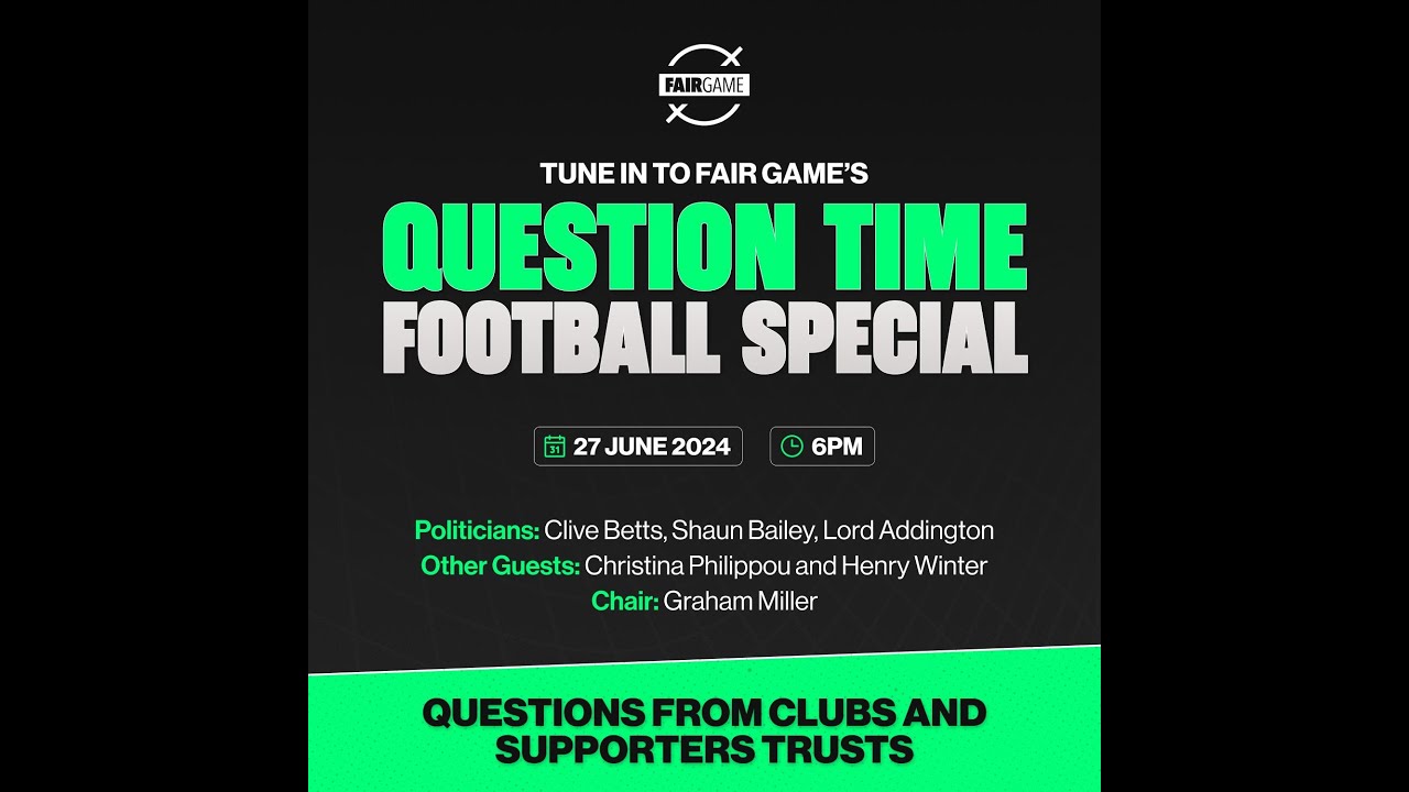 Question Time Football Special Question Time Football Special