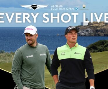 LIVE | Viktor Hovland, Wyndham Clark | 2024 Genesis Scottish Open Day 3