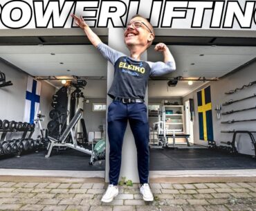 Oscar’s Sweden Powerlifting Home Gym That Builds MASS Muscle!