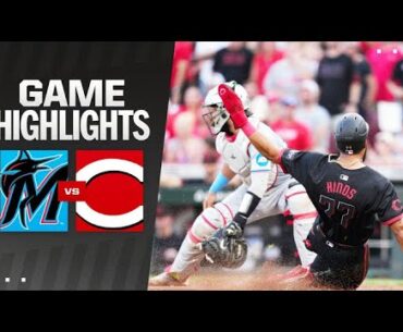 Marlins vs. Reds Game Highlights (7/12/24) | MLB Highlights