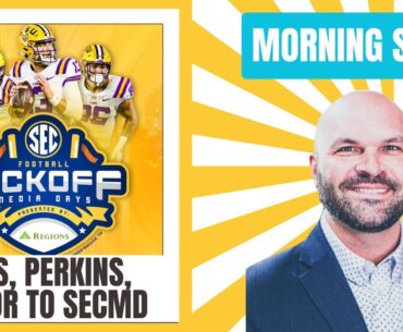 Nussmeier, Perkins, Taylor Representing LSU at SEC Media Days! | Olivia Dunne Returns!