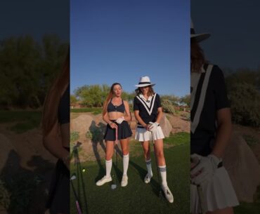 HELP!! We need a name for this golf duo ⛳️ 👯‍♀️ #golf #twins #golfgirls