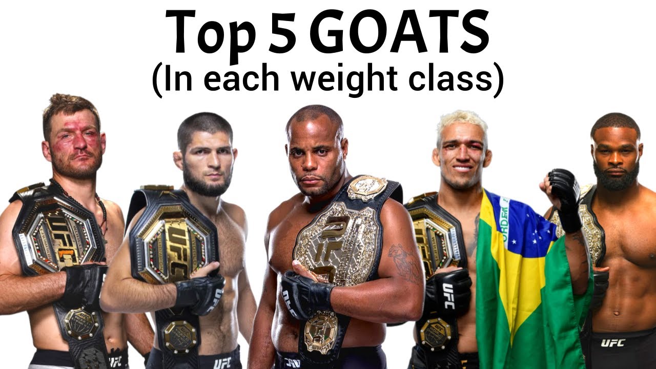 Ranking The Top 5 Best Fighters Of All Time In EACH DIVISION - FOGOLF ...