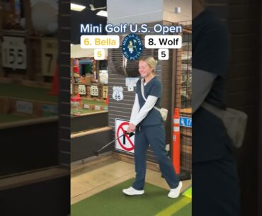Mini Golf U.S. Open Championship (Holes 3-4) | Bella vs Wolf #minigolf