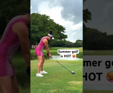 Golfing in the summer be like ☄️🔥🥵 #golfseason #golf #golfswing