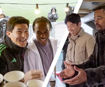 How to surprise Minjae: Patrice Evra & Park Ji-sung visit training 🇰🇷😄