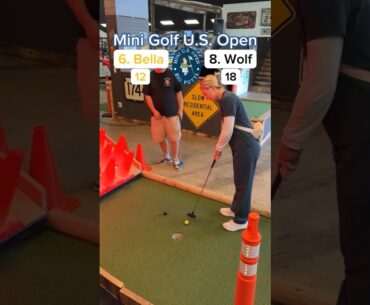Mini Golf U.S. Open Championship (Hole 8) | Bella vs Wolf #minigolf