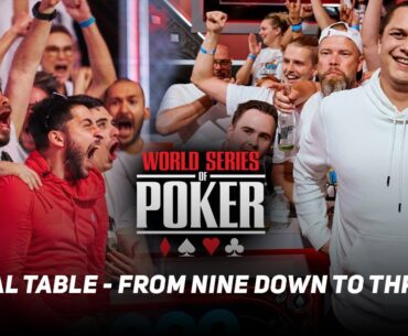 WSOP Main Event 2024 FINAL TABLE - Who Makes The Final Three?!