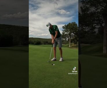 Would you count this putt? Be honest. #golf #golfshorts #shorts
