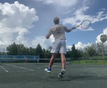 Ryan Fox Training Prep For Fall 2024 College Tennis Season: Forehand + Defensive Drilling 🎾🛡️✅