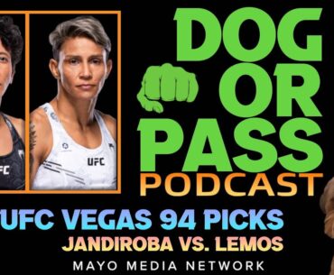 UFC Vegas 94 Picks, Bets, Props | Jandiroba vs Lemos Fight Previews, Predictions