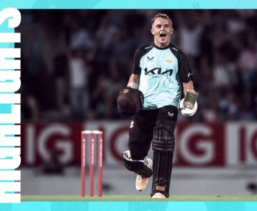 Highlights: Sam Curran scores SPECTACULAR century as Surrey beat Hampshire Hawks | Vitality Blast